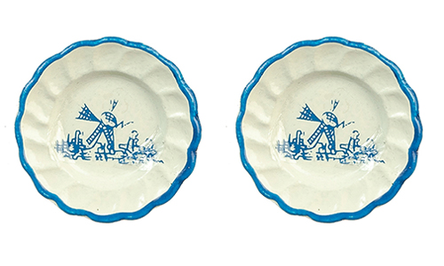 Blue Delft Plates, 2 pc.